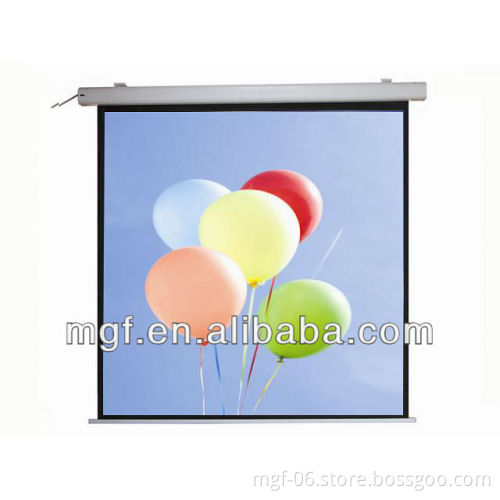 150" Motorized Projector Screen with Build-in Remote Control Optional